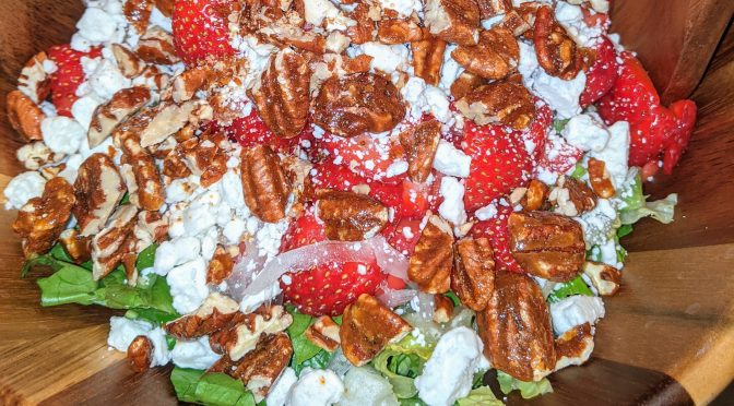 strawberry praline salad