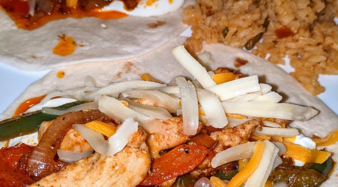 chicken fajitas